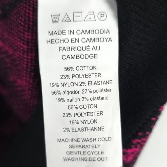 NWT MICHAEL KORS Women‎ Two Pieces Set Top/Skirt Knit Electric Pink/Black - Picture 11 of 12